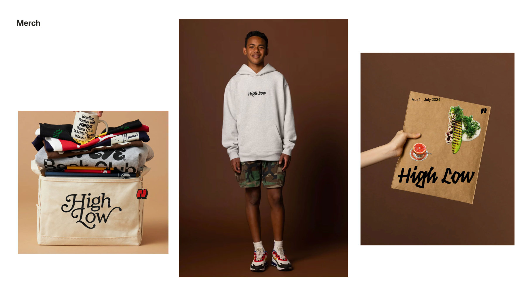 High Low merch application slide